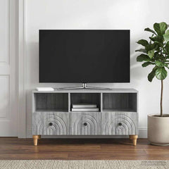 TV Cabinet 102 x 34.5 x 50 cm Engineered Wood Grey sonoma