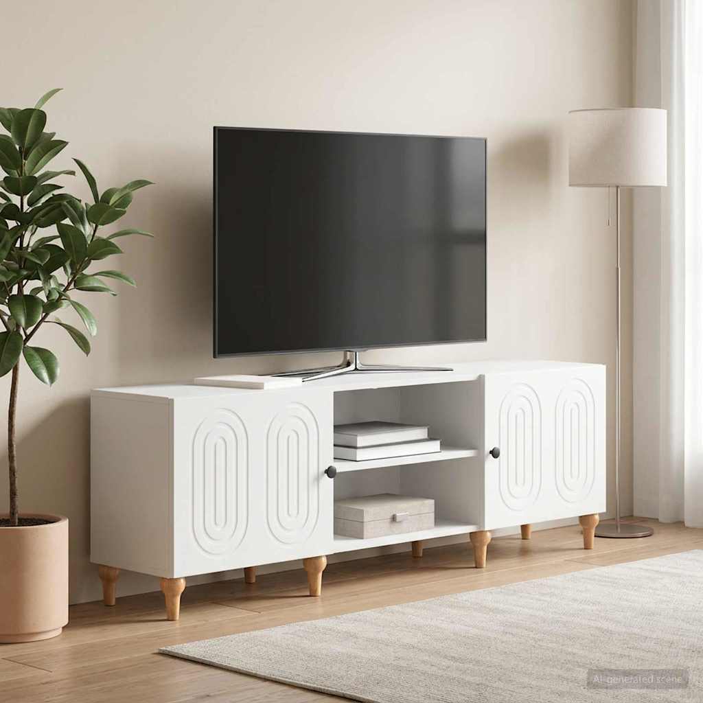 TV Cabinet 150 x 31 x 50 cm Engineered Wood White
