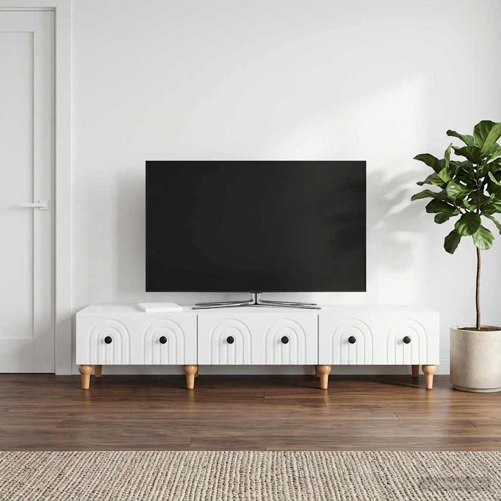 TV Cabinet 147 x 34.5 x 30 cm Engineered Wood White