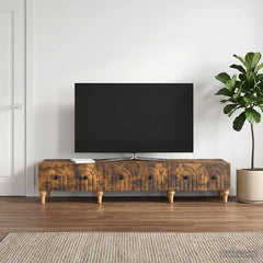 TV Cabinet 147 x 34.5 x 30 cm Engineered Wood Smoked oak