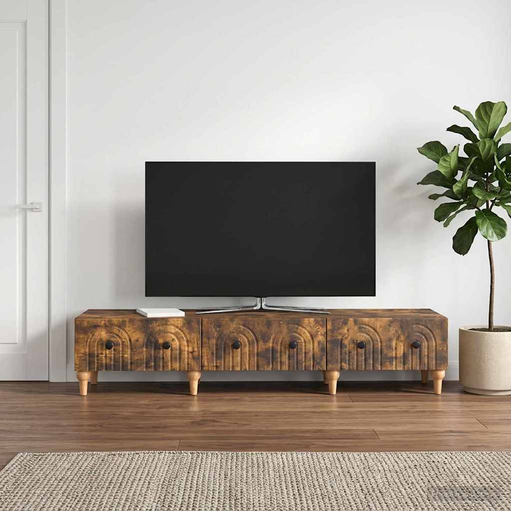 TV Cabinet 147 x 34.5 x 30 cm Engineered Wood Smoked oak