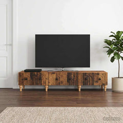 TV Cabinet 147 x 34.5 x 30 cm Engineered Wood Old wood