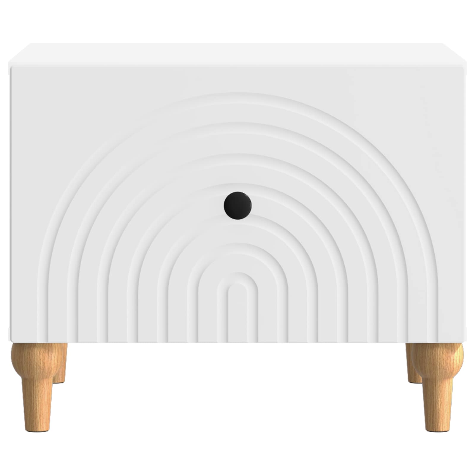 vidaXL Coffee Table with Drawer White 49 x 50 x 40 cm Engineered Wood 5