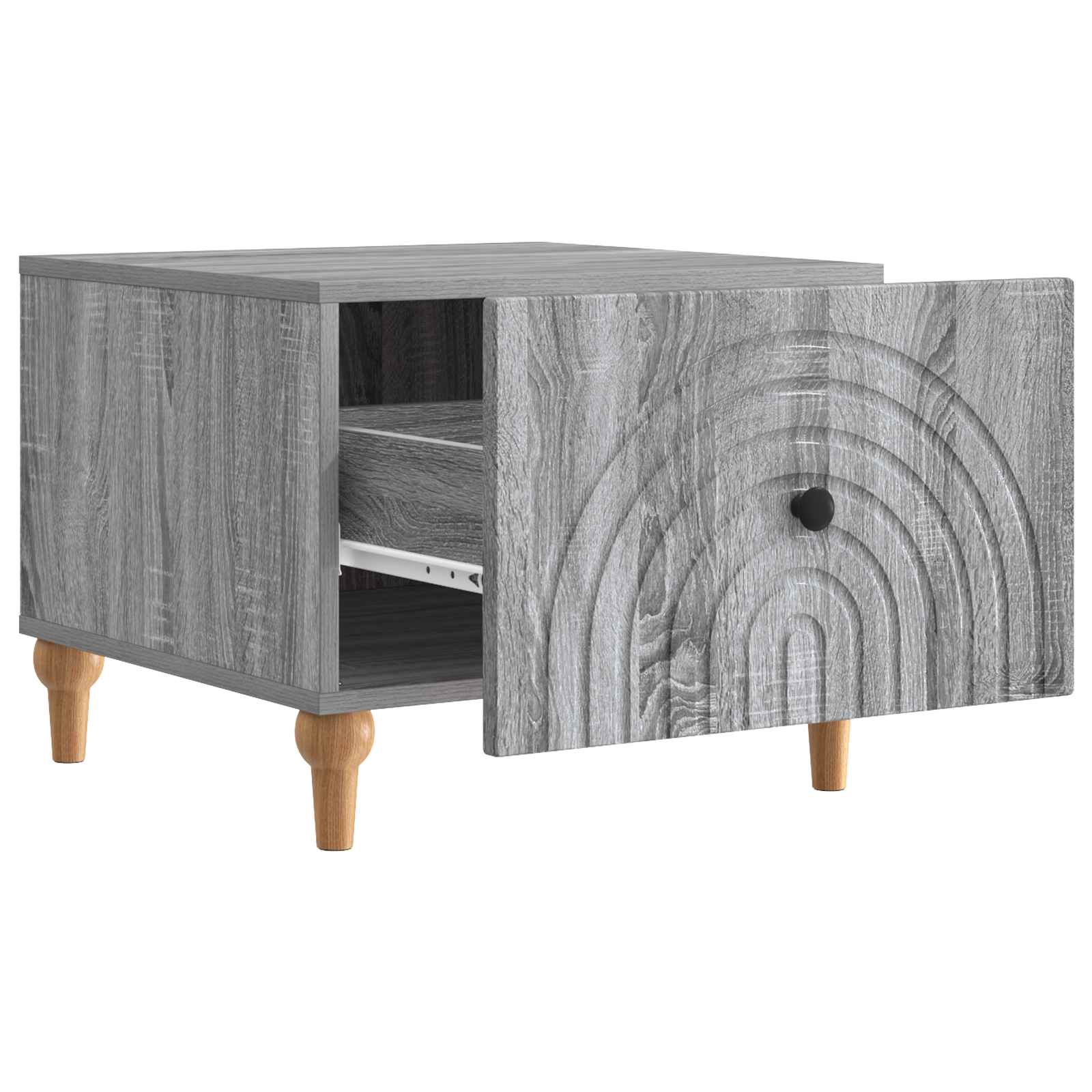 vidaXL Coffee Table Grey Sonoma 49 x 50 x 40 cm Engineered Wood 4