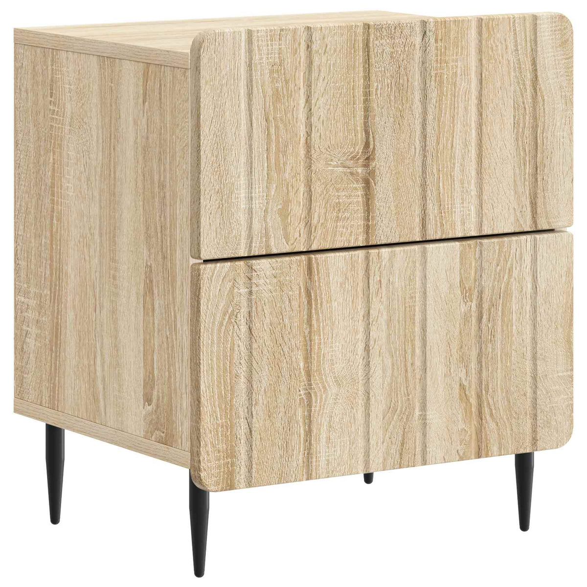 vidaXL Bedside Cabinet 2 pcs Sonoma Oak 43 x 34.5 x 49.5 cm 5