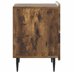 vidaXL Bedside Cabinet Smoked Oak 43 x 34.5 x 49.5 cm Engineered Wood 6