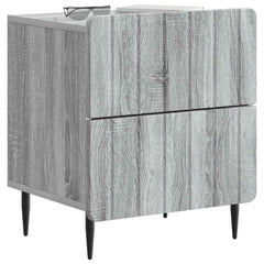 vidaXL Bedside Cabinet 2 pcs Grey Sonoma 43 x 34.5 x 49.5 cm 3