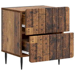 vidaXL Bedside Cabinet 2 pcs Old Wood 43 x 34.5 x 49.5 cm 6