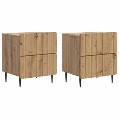 vidaXL Bedside Cabinet 2 pcs Artisan Oak 43 x 34.5 x 49.5 cm 2