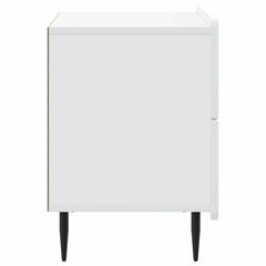 vidaXL Bedside Cabinet White 62 x 34.5 x 49.5 cm Engineered Wood 6