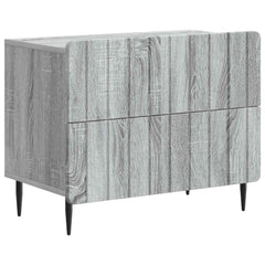 vidaXL Bedside Cabinet Grey Sonoma 62 x 34.5 x 49.5 cm Engineered Wood 2
