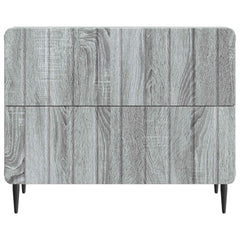vidaXL Bedside Cabinet Grey Sonoma 62 x 34.5 x 49.5 cm Engineered Wood 5