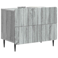 vidaXL Bedside Cabinet Grey Sonoma 62 x 34.5 x 49.5 cm Engineered Wood 3