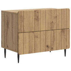 vidaXL Bedside Cabinet Artisan Oak 62 x 34.5 x 49.5 cm Engineered Wood 2