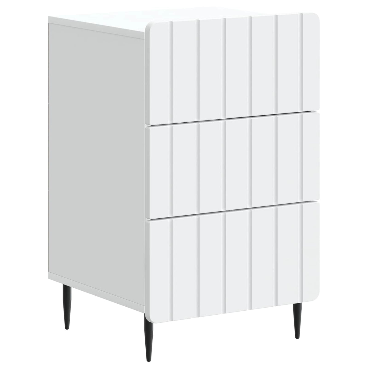 vidaXL Bedside Cabinet White 43x 41 x 68 cm Engineered Wood 2