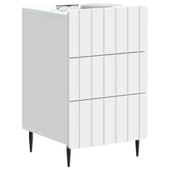 vidaXL Bedside Cabinet White 43x 41 x 68 cm Engineered Wood 3