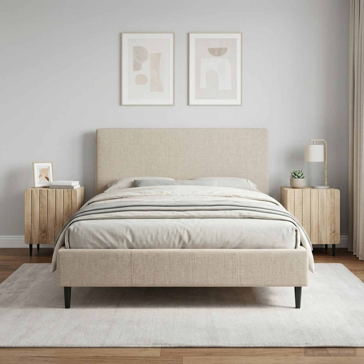 Bedside Cabinet 43 x 34.5 x 52 cm Engineered Wood Sonoma oak 2