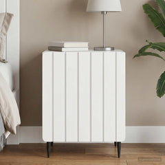 Bedside Cabinet 43 x 34.5 x 52 cm Engineered Wood High gloss white 1