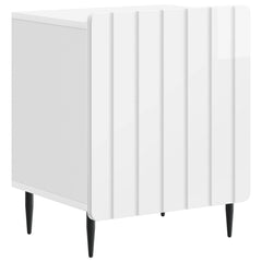 vidaXL Bedside Cabinet 2 pcs High Gloss White 43 x 34.5 x 52 cm 4