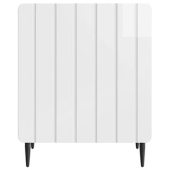 vidaXL Bedside Cabinet 2 pcs High Gloss White 43 x 34.5 x 52 cm 6