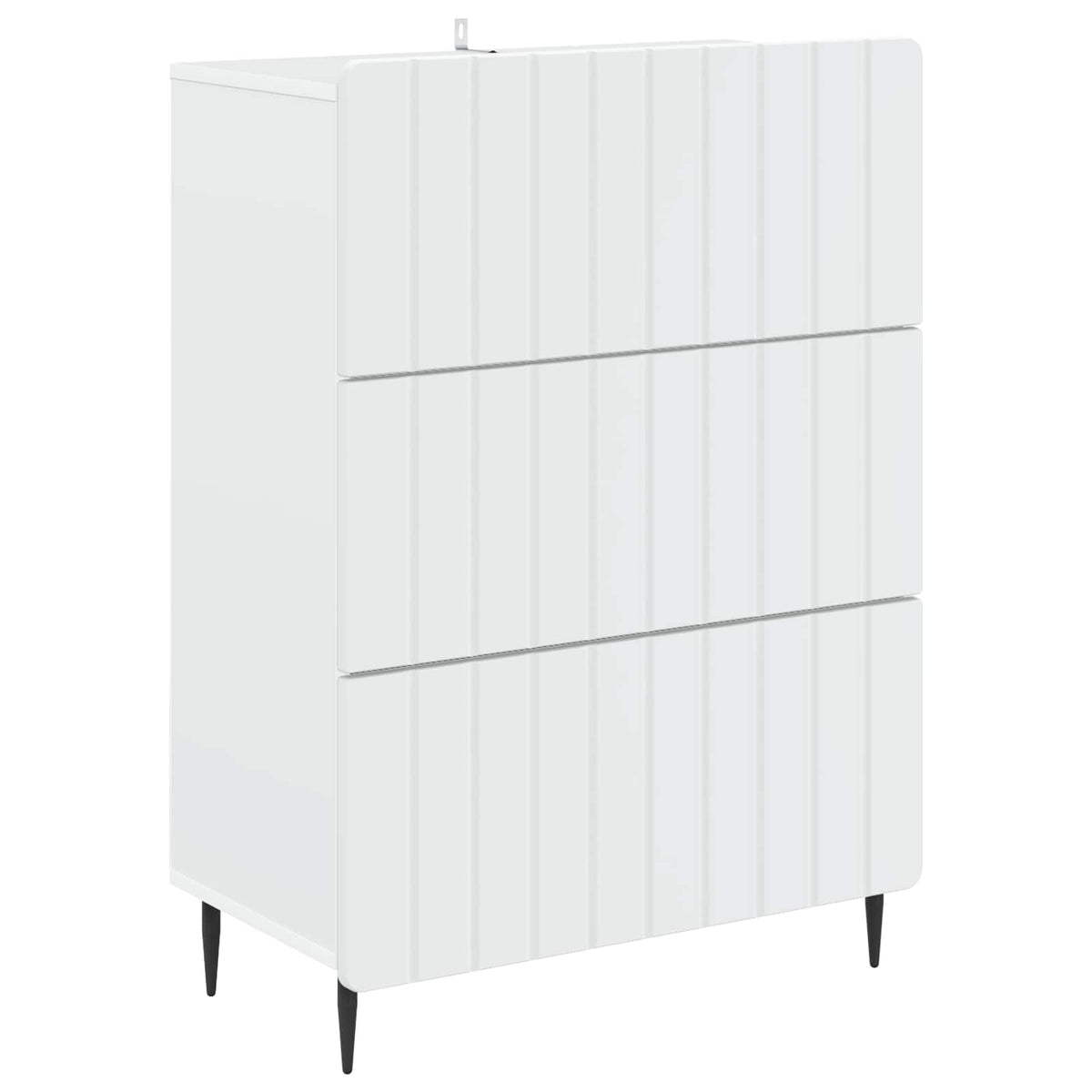 Drawer Cabinet 66 x 34.5 x 92 cm Engineered Wood White
