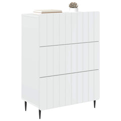 Drawer Cabinet 66 x 34.5 x 92 cm Engineered Wood White