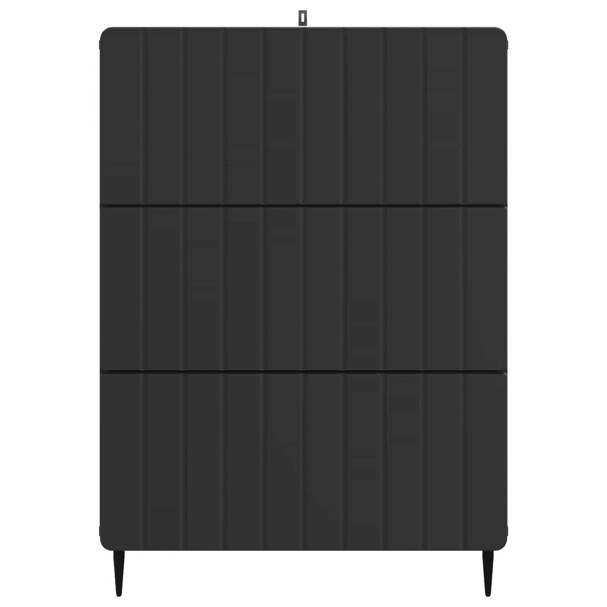 Drawer Cabinet Engineered Wood Black, image 6