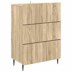 vidaXL Drawer Cabinet 66 x 34.5 x 92 cm Engineered Wood Sonoma Oak 2