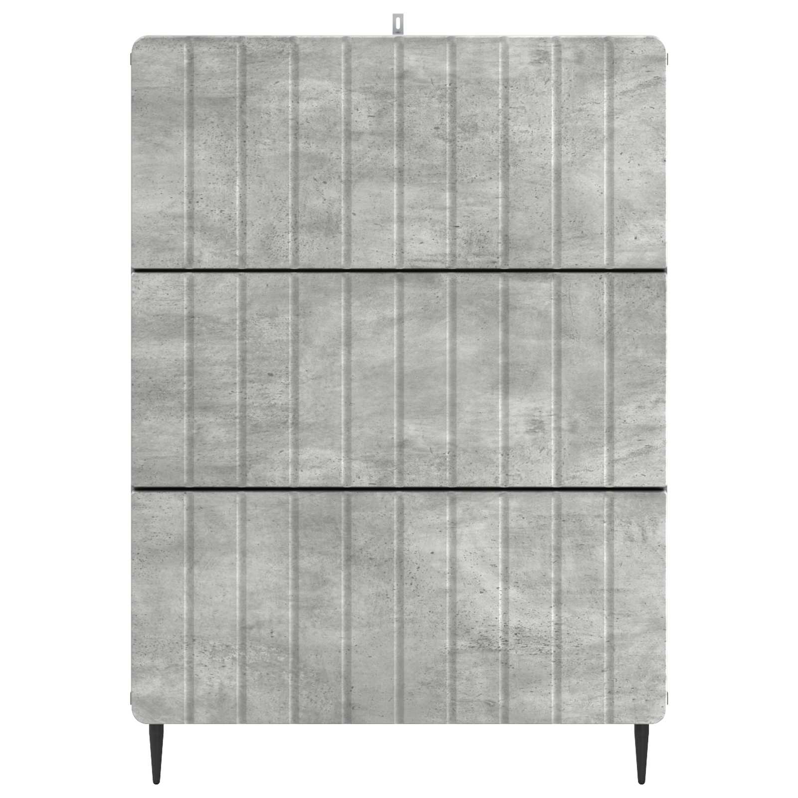vidaXL Drawer Cabinet 66 x 34.5 x 92 cm Engineered Wood Concrete Grey 6