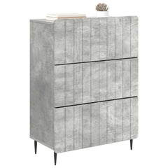 vidaXL Drawer Cabinet 66 x 34.5 x 92 cm Engineered Wood Concrete Grey 3