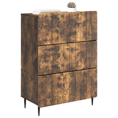 vidaXL Drawer Cabinet 66 x 34.5 x 92 cm Engineered Wood Smoked Oak 3