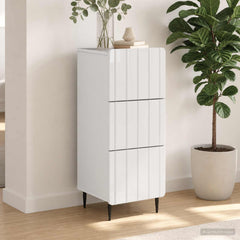 Drawer Cabinet 33 x 34.5 x 92 cm Engineered Wood White