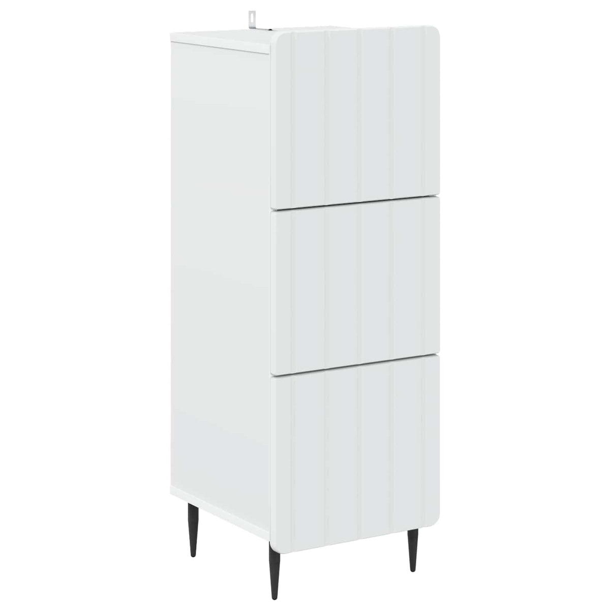 Drawer Cabinet 33 x 34.5 x 92 cm Engineered Wood White