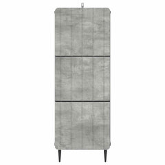 vidaXL Drawer Cabinet 33 x 34.5 x 92 cm Engineered Wood Concrete Grey 6