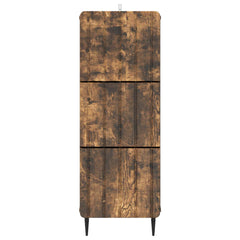 vidaXL Drawer Cabinet 33 x 34.5 x 92 cm Engineered Wood Smoked Oak 6