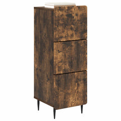 vidaXL Drawer Cabinet 33 x 34.5 x 92 cm Engineered Wood Smoked Oak 3