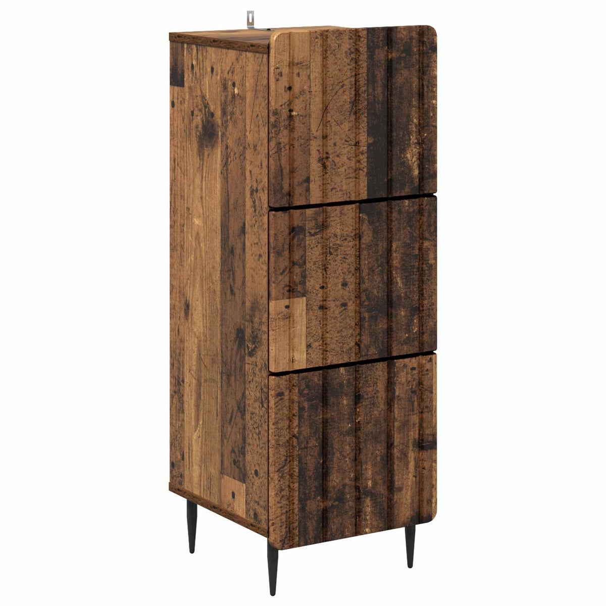 Drawer Cabinet 33 x 34.5 x 92 cm Engineered Wood Old wood