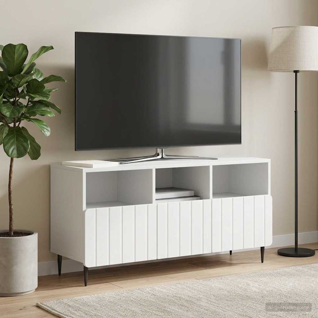 TV Cabinet 102 x 34.5 x 50 cm Engineered Wood White