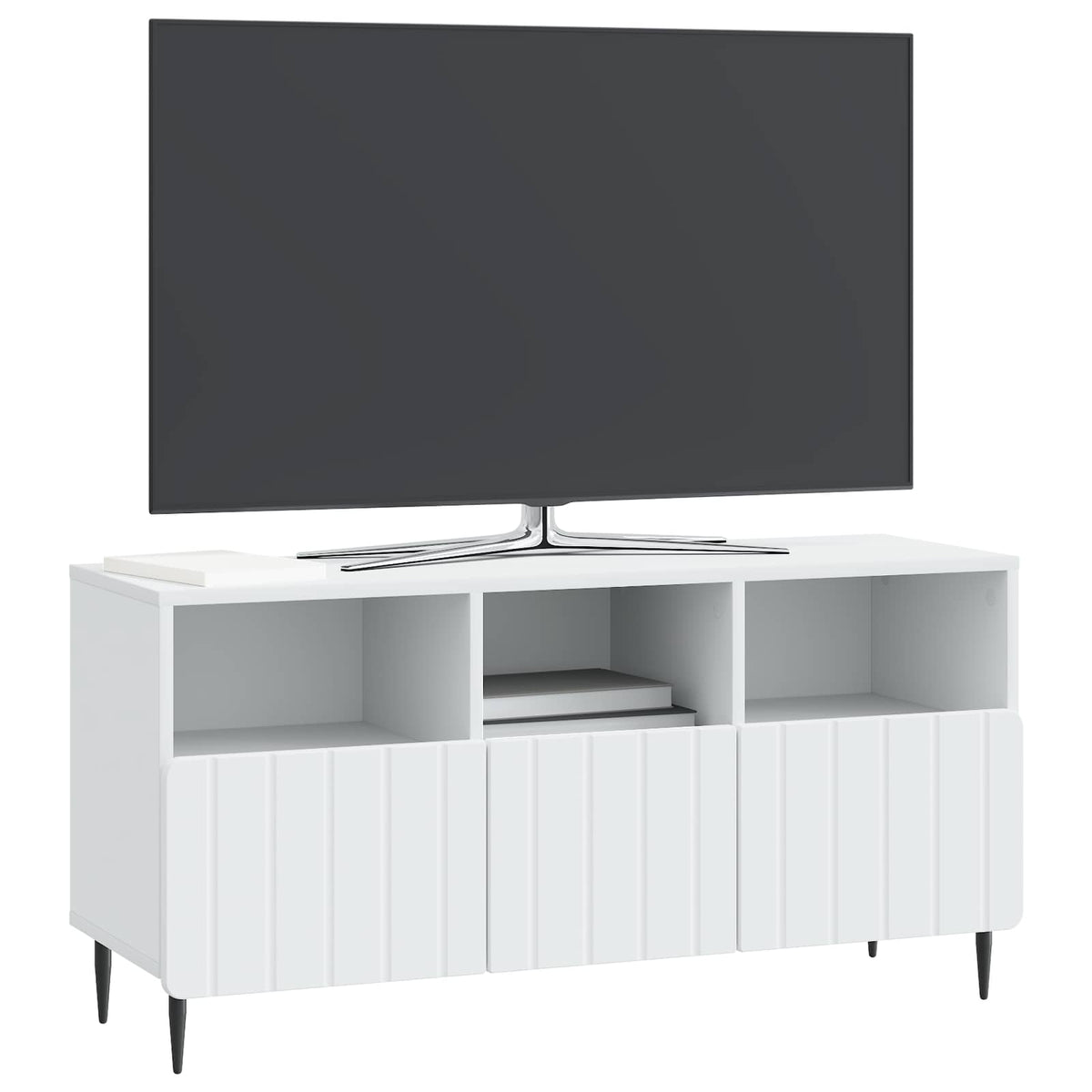 TV Cabinet 102 x 34.5 x 50 cm Engineered Wood White