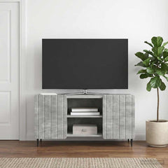 TV Cabinet 102 x 34.5 x 52 cm Engineered Wood Concrete grey