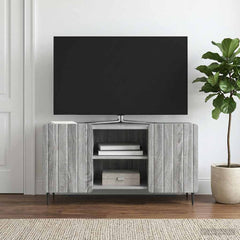 TV Cabinet 102 x 34.5 x 52 cm Engineered Wood Grey sonoma