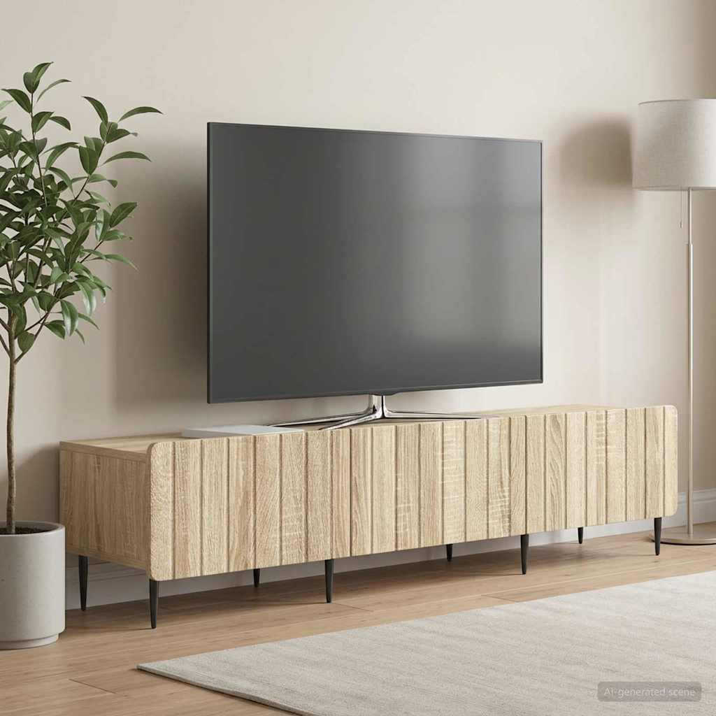 TV Cabinet 147 x 34.5 x 32 cm Engineered Wood Sonoma oak