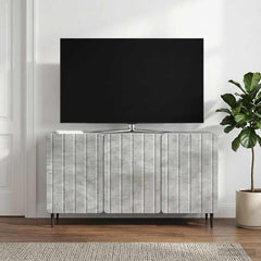 TV Cabinet 99 x 34.5 x 52 cm Engineered Wood Concrete grey