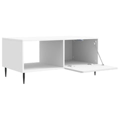 vidaXL Coffee Table White 90 x 50 x 40 cm Engineered Wood 5
