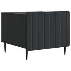 vidaXL Coffee Table with Drawer Black 49 x 50 x 42 cm Engineered Wood 2