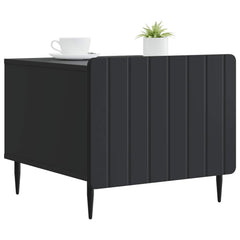 vidaXL Coffee Table with Drawer Black 49 x 50 x 42 cm Engineered Wood 3