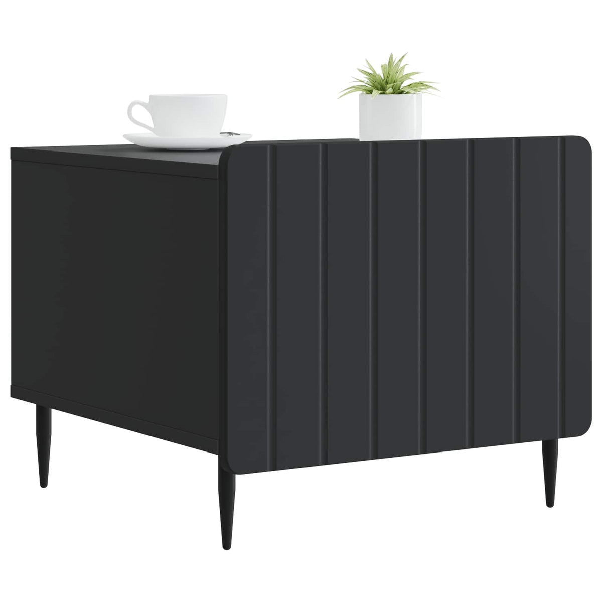 Coffee Table 49 x 50 x 42 cm Engineered Wood Black