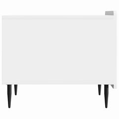 vidaXL Coffee Table High Gloss White 49 x 50 x 42 cm Engineered Wood 6