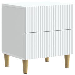 vidaXL Bedside Cabinet 2 pcs White 43 x 34.5 x 48 cm Engineered Wood 5