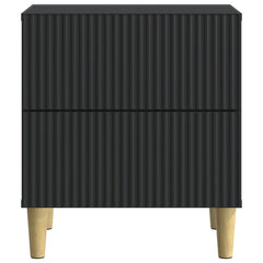 vidaXL Bedside Cabinet Black 43 x 34.5 x 48 cm Engineered Wood 5